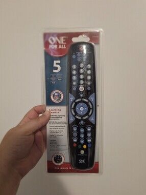 One For All Black Universal Learning Remote OARN05G Brand New